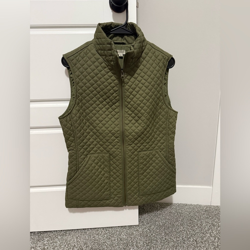 Daniel Cremieux Quilted Green Women's Vest - Picture 3 of 6